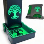 Green tree dice tower